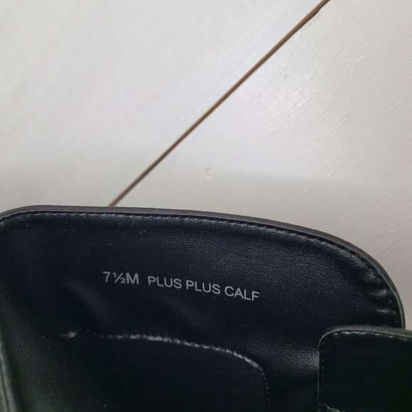 NEW Easy Street Baby Plus Plus Womens Size 7.5 Wide Calf Black Riding Boots 5CT - Picture 8 of 10